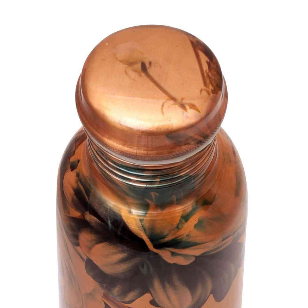 Random Floral Print Copper Bottle (Print 3) - The Sundook