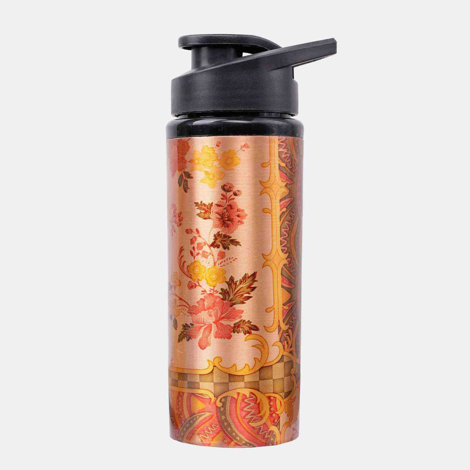 Random Flower Bunch Junior Copper Sipper Bottle