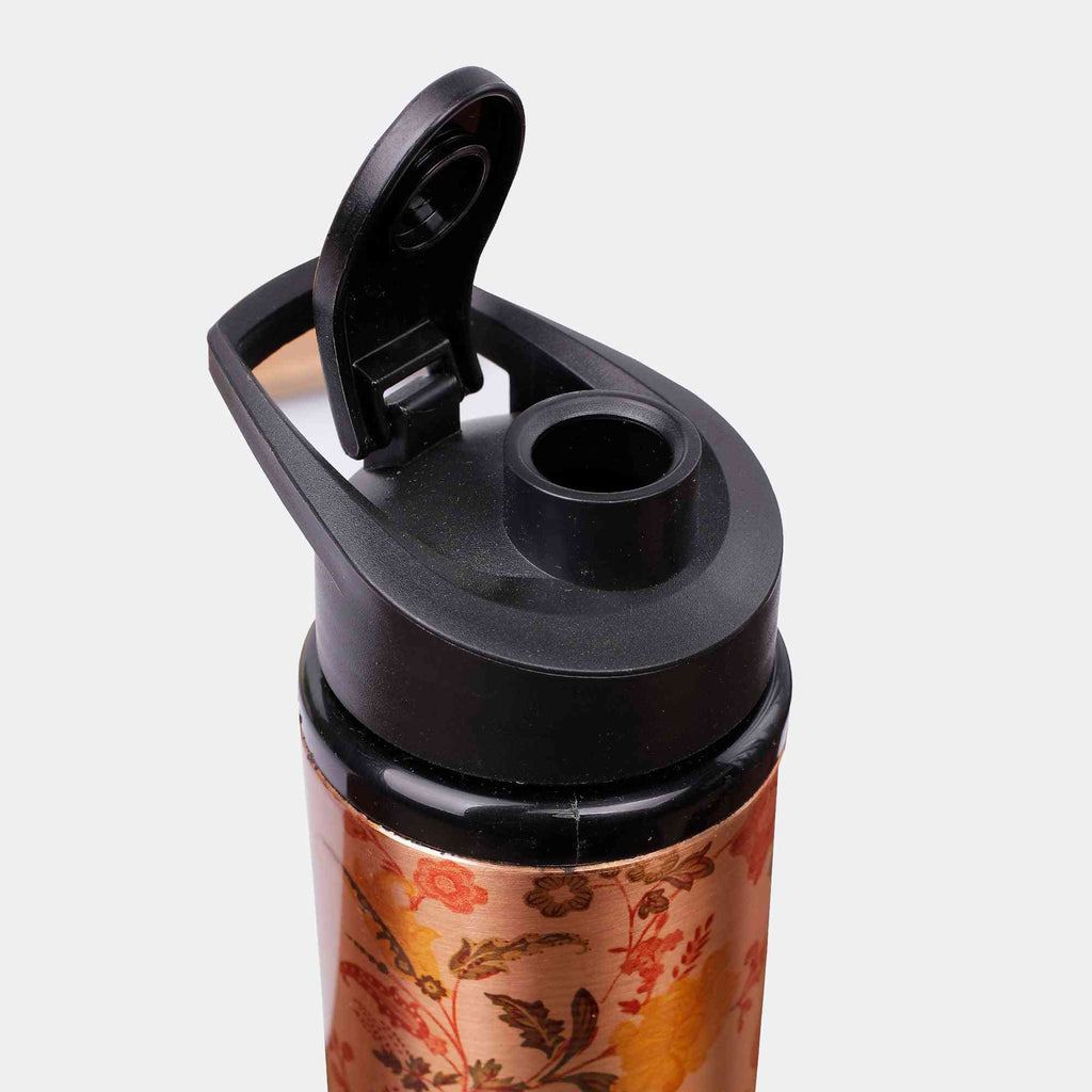 Random Flower Bunch Junior Copper Sipper Bottle - The Sundook