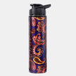 Rangoli Art Blue Copper Sipper Bottle