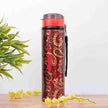 Rangoli Art Maroon Copper Sipper Bottle