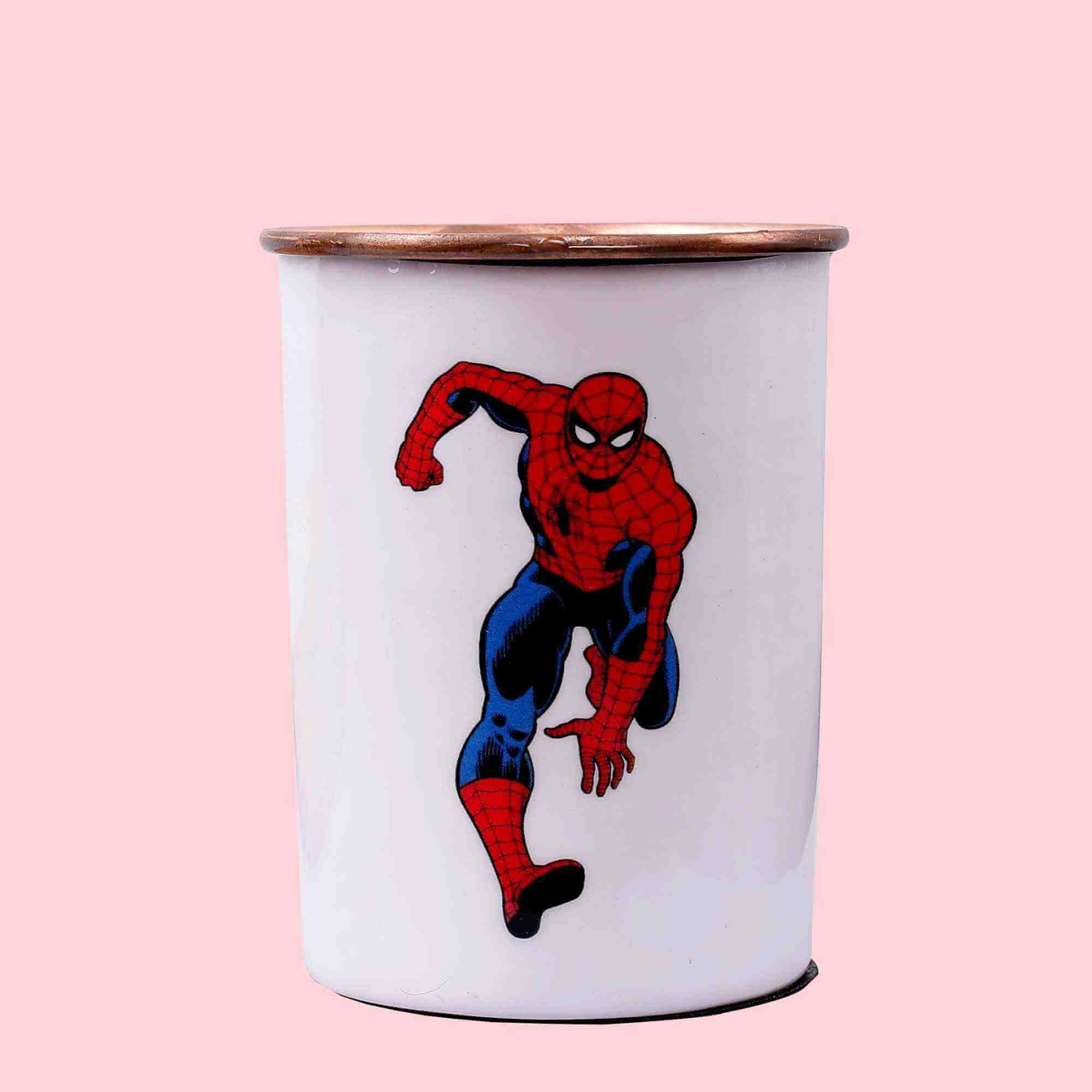 Saviour Spiderman Copper Bottle & Tumblers' Set