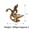 Pure Brass Mayur Diya