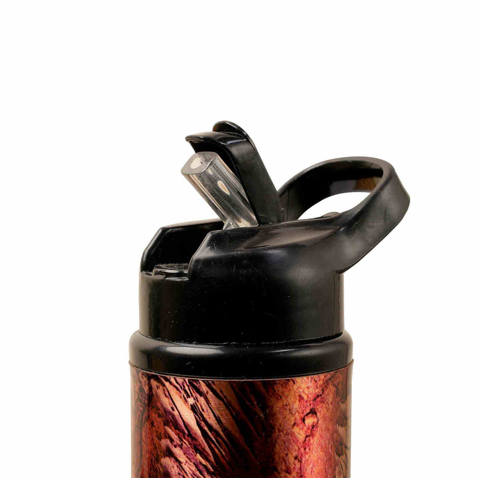 Volcano Print Copper Sipper Bottle